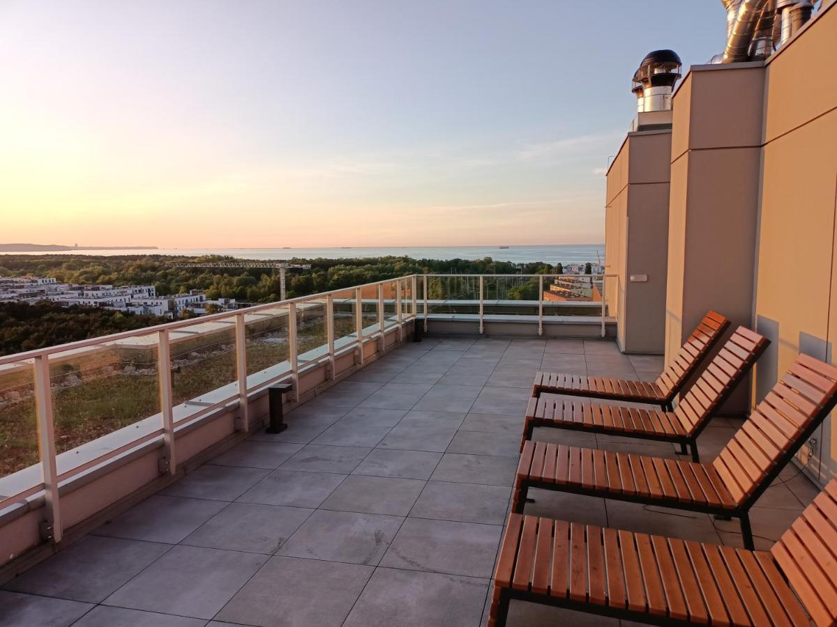 Апартаменты Nowoczesny Apartament Z Widokiem Na Morze Гданьск Экстерьер фото